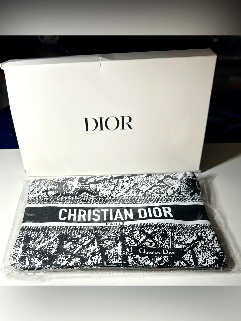 Dior Plan De Paris Map Beaute’Makeup Bag Pouch  Clutch GWP NWB